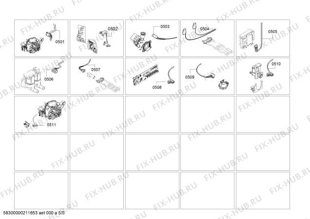 Взрыв-схема стиральной машины Bosch WLK20261IN Serie | 4 - Схема узла 05
